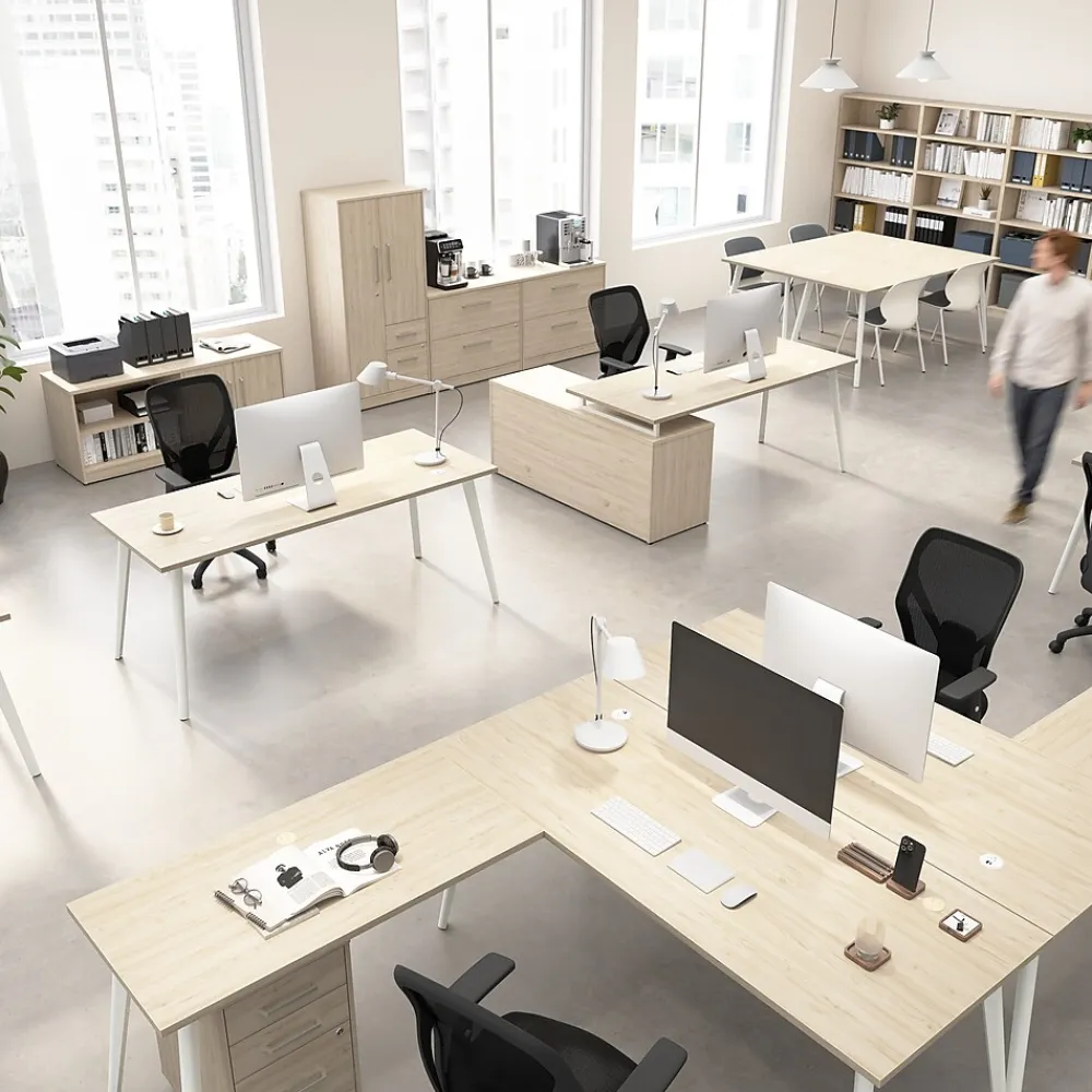 Bookcases*Bush Business Furniture Vista Tall 5 Shelf Bookcase, Natural Elm (VSB12479-Z)