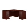 L-Desks*Bush Business Furniture 66"W Arlington L Shaped Desk with Drawers and Keyboard Tray, Harvest Cherry (WC65570-03K)