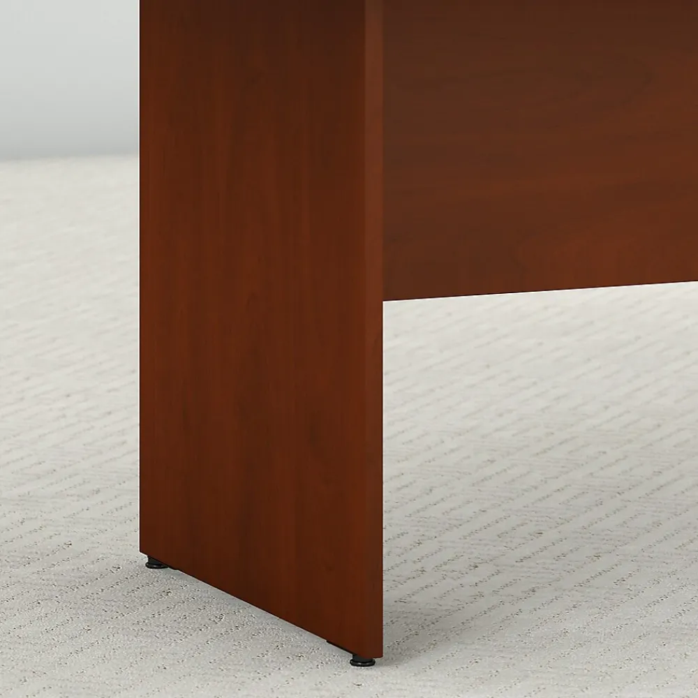 Conference Room Tables*Bush Business Furniture 120W x 48D Boat Shaped Conference Table with Wood Base, (99TB12048HCK) Hansen Cherry