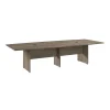 Conference Room Tables*Bush Business Furniture 120W x 48D Boat Shaped Conference Table with Wood Base, Modern Hickory (99TB12048MHK)