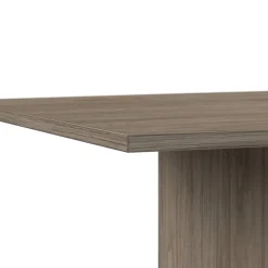 Conference Room Tables*Bush Business Furniture 96W x 42D Boat Shaped Conference Table with Wood Base, Modern Hickory (99TB9642MHK)