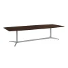 Conference Room Tables*Bush Business Furniture 120W x 48D Boat Shaped Conference Table with Metal Base, Black Walnut (99TBM120BWSVK)