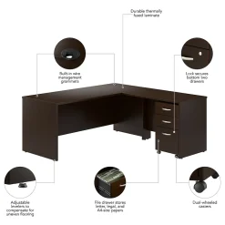 L-Desks*Bush Business Furniture Westfield 72