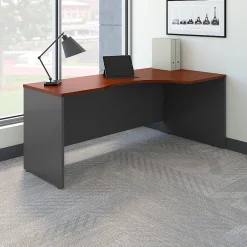 Corner Desks*Bush Business Furniture Westfield 72"W Right Handed Corner Desk, Hansen Cherry/Graphite Gray (WC24423)