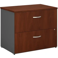 File Cabinets*Bush Business Furniture Westfield 36W 2 Drawer Lateral File Cabinet, /Graphite Gray (WC24454C) Hansen Cherry