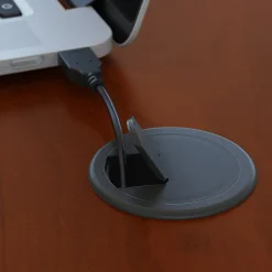 Office Desks*Bush Business Furniture Westfield 60"W Left Handed L Bow Desk, Gray (WC24433) Hansen Cherry/Graphite