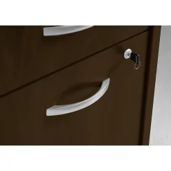 Office Desks*Bush Business Furniture Westfield Desk w/ 2 Drawer Mobile Pedestal, (SRC028MRSU) Mocha Cherry