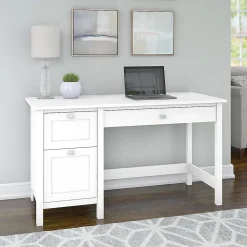 Computer Desks*Bush Furniture Broadview 54"W Computer Desk with Drawers, Pure White (BDD254WH-03)
