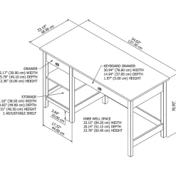 Computer Desks*Bush Furniture Broadview 54