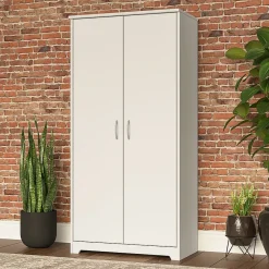Storage Cabinets*Bush Furniture Cabot 61"H Tall Storage Cabinet with 4 Shelves, (WC31999) White