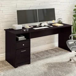 Computer Desks*Bush Furniture Cabot 72"W Computer Desk with Drawers, (WC31872) Espresso Oak