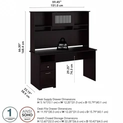 Computer Desks*Bush Furniture Cabot 60