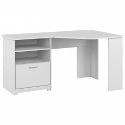 Corner Desks*Bush Furniture Cabot 60"W Corner Desk with Storage, (WC31915K) White
