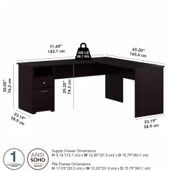 Office Desks*Bush Furniture Cabot 72