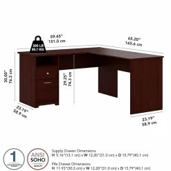 Office Desks*Bush Furniture Cabot 60