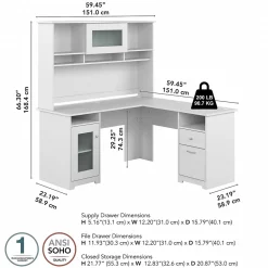 Computer Desks*Bush Furniture Cabot 60
