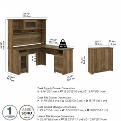 Office Desks*Bush Furniture Cabot 60