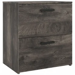 File Cabinets*Bush Furniture City Park 2 Drawer Lateral File Cabinet, (CPF127GH-03) Dark Gray Hickory
