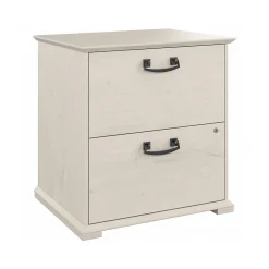File Cabinets*Bush Furniture Homestead 2-Drawer Lateral File Cabinet, Letter/Legal Size, Lockable, Linen White Oak (HOF129LW-03)