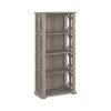 Bookcases*Bush Furniture Homestead 66.3"H 4-Shelf Bookcase with Adjustable Shelves, Driftwood Gray Laminated Wood (HOB166DG-03)