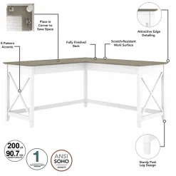 L-Desks*Bush Furniture Key West 60