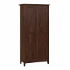 Storage Cabinets*Bush Furniture Key West 65.98" Tall Storage Cabinet with Doors and 5 Shelves, Bing Cherry (KWS266BC-03)