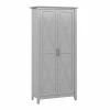Storage Cabinets*Bush Furniture Key West 66" Tall Storage Cabinet with Doors and 5 Shelves, Cape Cod Gray (KWS266CG-03)