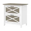 File Cabinets*Bush Furniture Key West 2-Drawer Lateral File Cabinet, Letter/Legal, Shiplap Gray/Pure White, 30" (KWF130G2W-03)