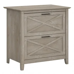 File Cabinets*Bush Furniture Key West Lateral File, Washed Gray (KWF130WG-03)