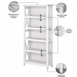 Bookcases*Bush Furniture Key West 5-Shelf 66