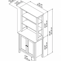Bookcases*Bush Furniture Mayfield 5-Shelf 66