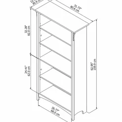 Bookcases*Bush Furniture Salinas 63
