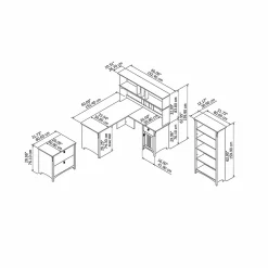 L-Desks*Bush Furniture Salinas 60