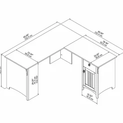 L-Desks*Bush Furniture Salinas 60