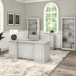 File Cabinets*Bush Furniture Saratoga 2-Drawer Lateral File Cabinet, Linen White Oak (EX45754-03)