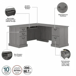 L-Desks*Bush Furniture Saratoga 66