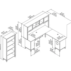 L-Desks*Bush Furniture Somerset 72