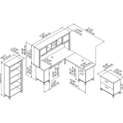 Office Desks*Bush Furniture Somerset 72