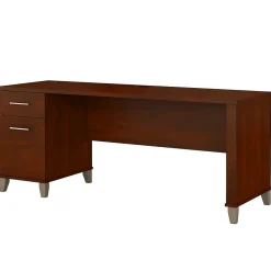Computer Desks*Bush Furniture Somerset 72"W Office Desk with Drawers, (WC81772) Hansen Cherry