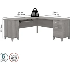 L-Desks*Bush Furniture Somerset 72