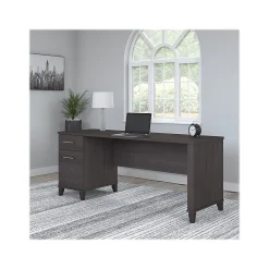 Computer Desks*Bush Furniture Somerset 72"W Office Desk with Drawers, (WC81572) Storm Gray