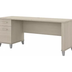 Computer Desks*Bush Furniture Somerset 72"W Office Desk with Drawers, (WC81172) Sand Oak