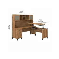 L-Desks*Bush Furniture Somerset 72