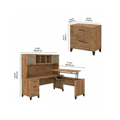 L-Desks*Bush Furniture Somerset 72