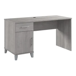 Corner Desks*Bush Furniture Somerset 54"W Office Desk with Drawer and Storage Cabinet, Platinum Gray (WC81254)