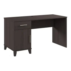 Computer Desks*Bush Furniture Somerset 54"W Office Desk with Drawer and Storage Cabinet, Storm Gray (WC81554)