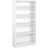 Bookcases*Bush Furniture Universal 72"H 5-Shelf Bookcase with Adjustable Shelves, Pure White (WL12417)
