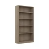 Bookcases*Bush Furniture Universal 72"H 5-Shelf Bookcase with Adjustable Shelves, Ash Gray Laminated Wood (WL12427)