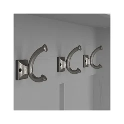 Storage Cabinets*Bush Furniture Woodland Entryway Storage Set with Hall Trees and Shoe Bench with Doors, Cape Cod Gray (WDL011CG)