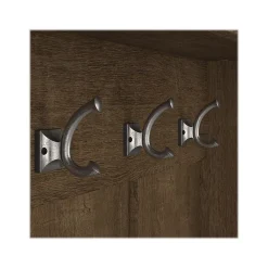 Storage Cabinets*Bush Furniture Woodland Full Entryway Storage Set with Coat Rack and Shoe Bench with Drawers, Ash Brown (WDL014ABR)